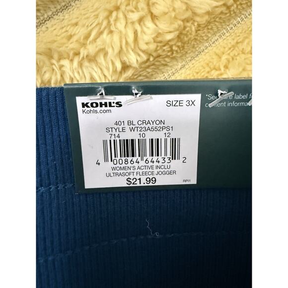 Women’s Trek Gear Blue Jogger Sweatpants Size 3X - Picture 4 of 5